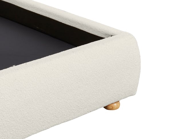 Arianna King Bed - Ivory Boucle - 7
