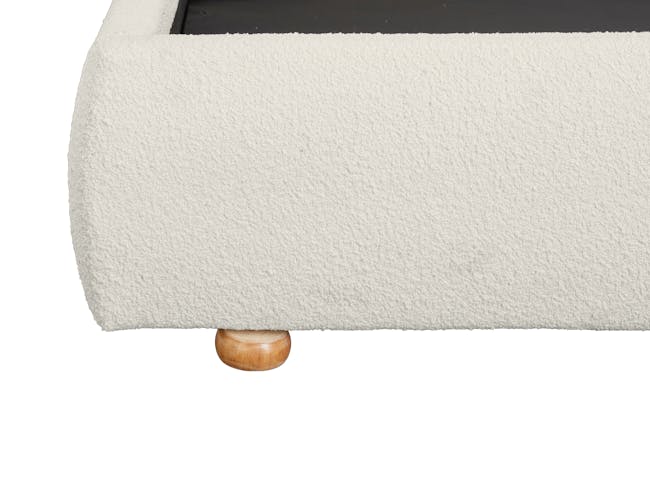 Arianna King Bed - Ivory Boucle - 8