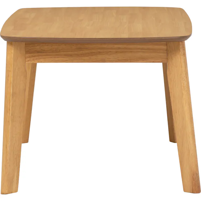 Hiace High Coffee Table - Oak - 8 - Wooden table with smooth surface, light brown finish, simple design, sturdy legs