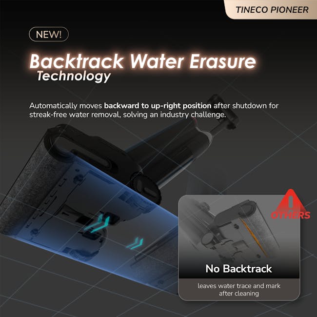 Tineco Floor One S9 Artist Steam Lay-flat Wet Dry Vacuum Cleaner *Free 4 x Cleaning Solution* - 7