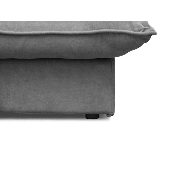 Tessa 3 Seater Storage Sofa Bed - Pewter Grey (Eco Clean Fabric) - 12