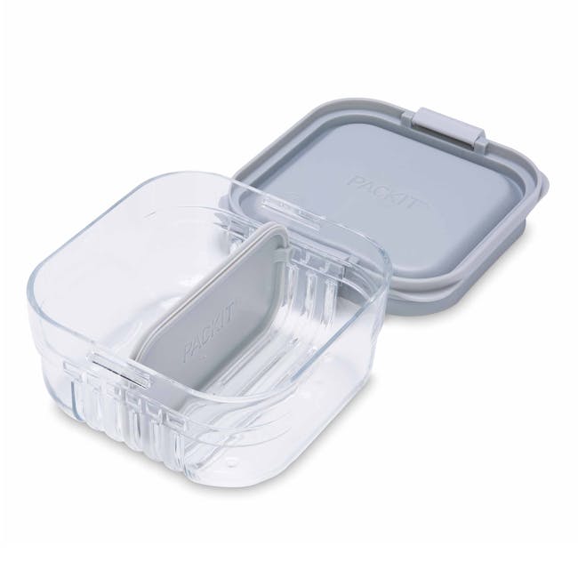 PackIt Mod Snack Bento Container - Grey - 0