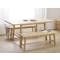 Gianna Dining Table 1.6m with 2 Gianna Benches in 1.3m - 2