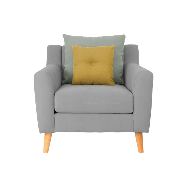 Evan 3 Seater Sofa with Evan Armchair - Slate - 6
