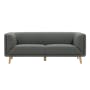 Audrey 3 Seater Sofa with Audrey Armchair - Granite Grey - 1