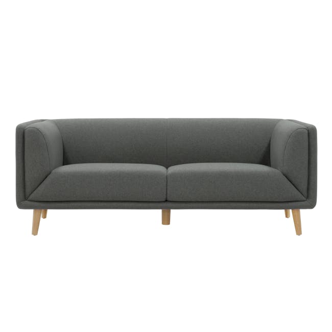 Audrey 3 Seater Sofa with Audrey Armchair - Granite Grey - 1