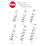Hailo L100 Aluminium 5 Step Folding Ladder - 7