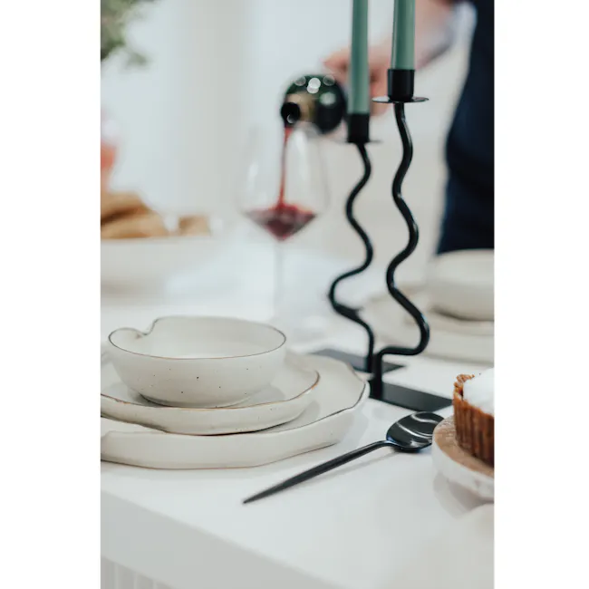 Piana Wavy Metal Candle Holders (2 Pcs) - 3