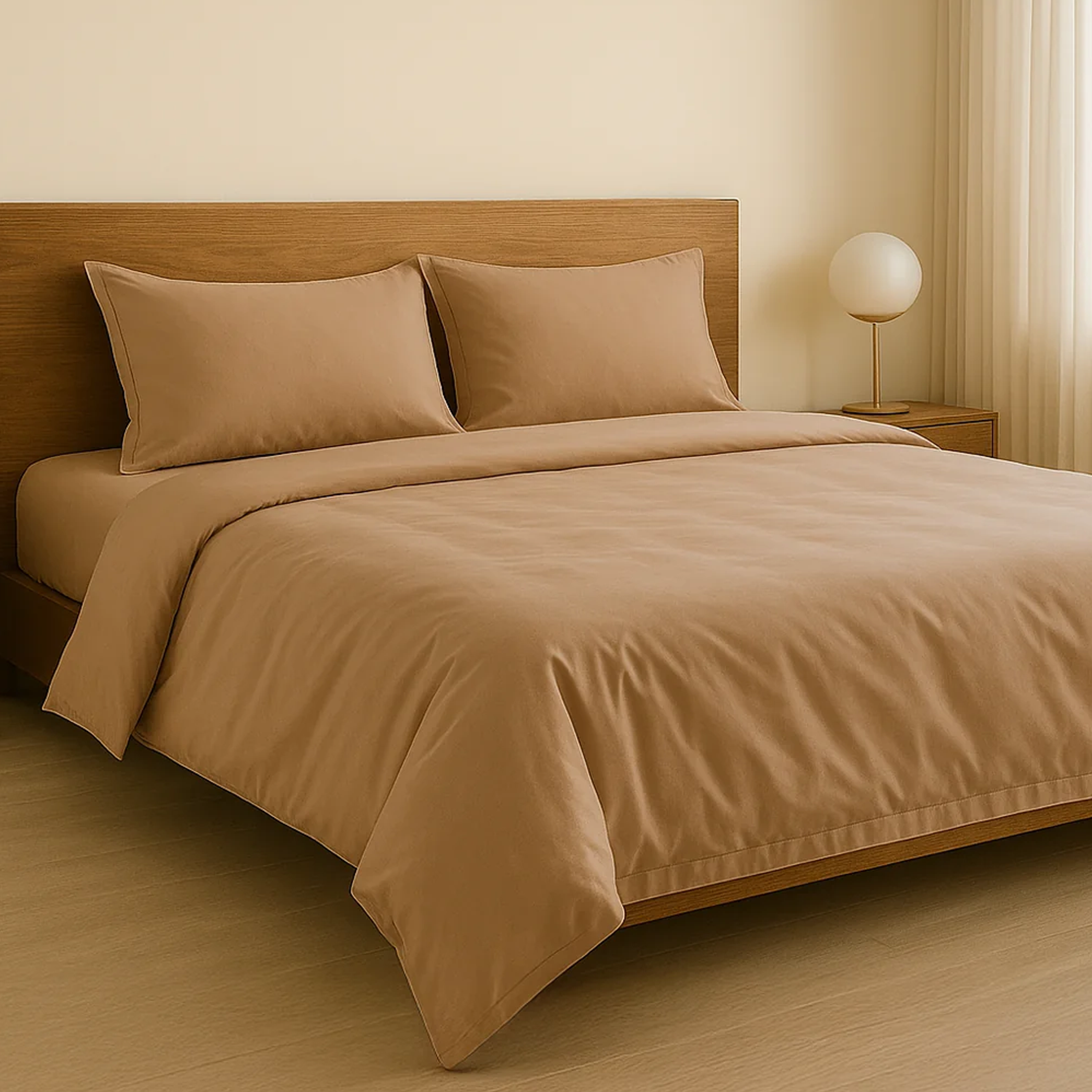 100% Tencel Fitted Sheet/Duvet Set - Desert (4 Sizes)