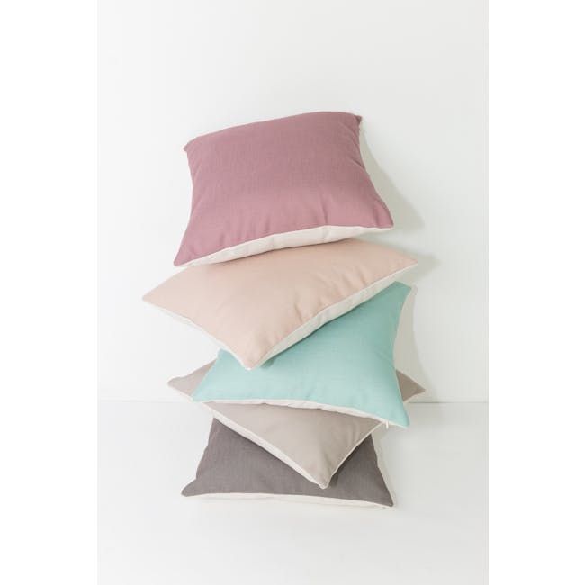 Throw Linen Cushion Cover - Light Grey - 10