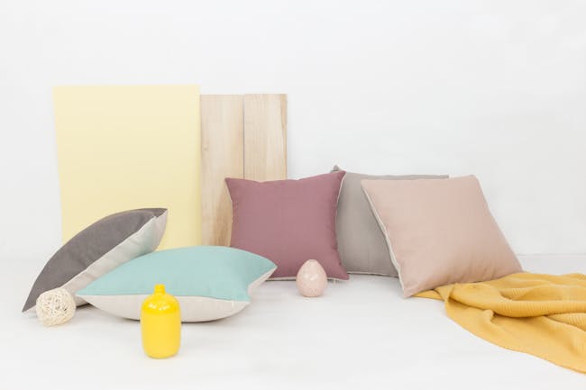 Throw Linen Cushion Cover - Light Grey - 7
