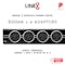 Line8 Power Track 800mm + 4 Adaptors Bundle - Black Hairline - 5