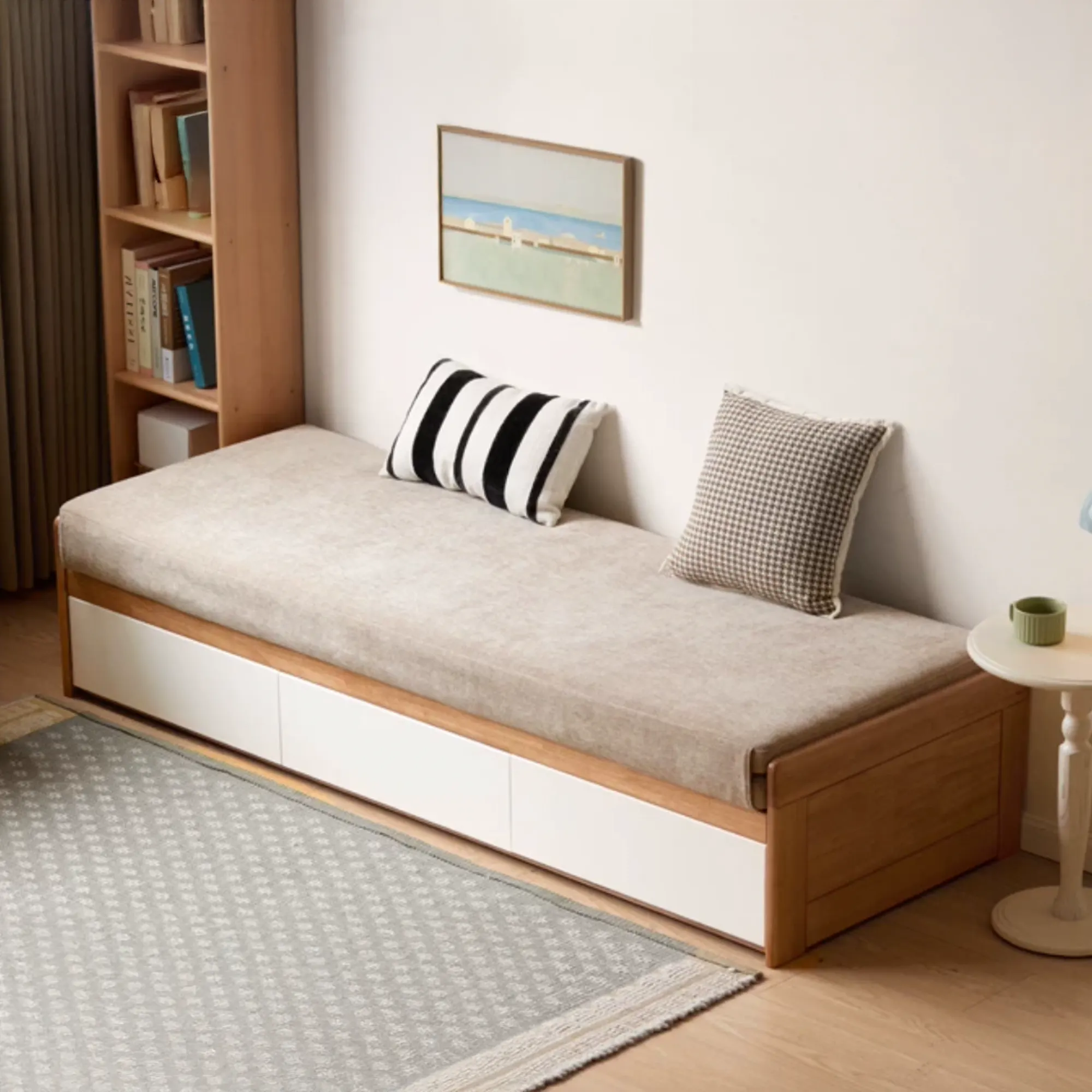Dayton Storage Sofa Bed - Oak, Wheat - 10