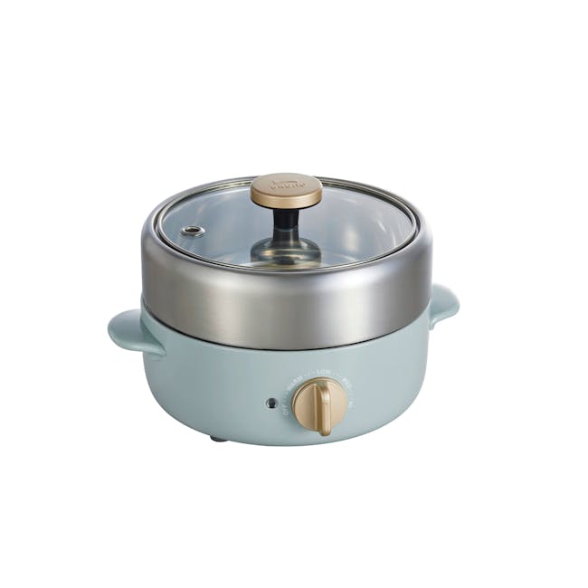 BRUNO Compact Multi Grill Pot - Blue Green, BRUNO Hotplates BRUNO Compact Multi Grill Pot - Blue Green, BRUNO Hotplates