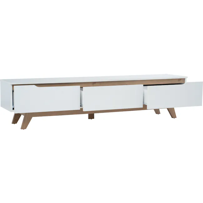 (As-is) Miah TV Console 1.8m - Natural, White - 5 - 9