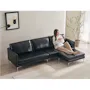 Leca Ottoman - Camel (Faux Leather) - 7