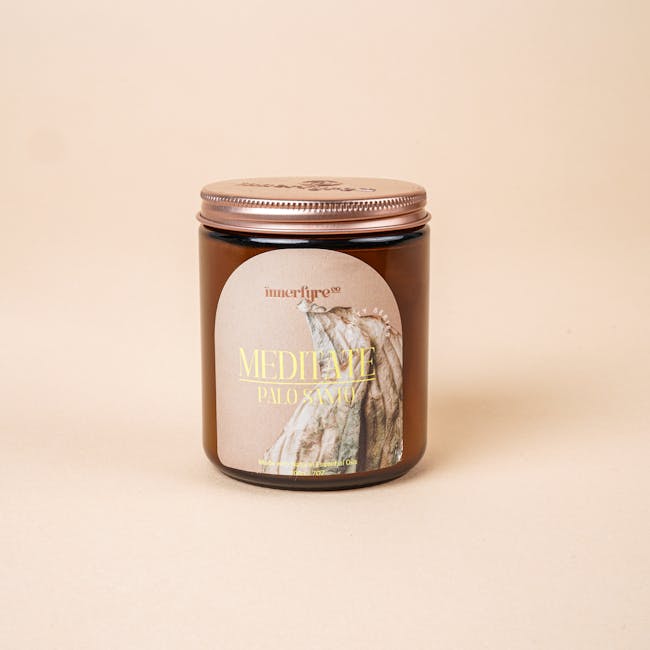 Innerfyre Co Meditate Candle 200g - Palo Santo - 4