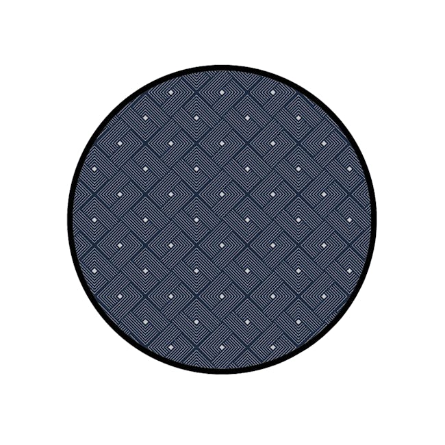 PDM Ease Round Reversible Mat - Blue - 0