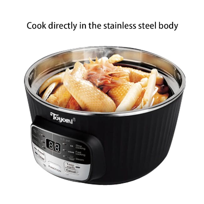 TOYOMI 1.8L Double Boil Cooker SC 1822 - 3
