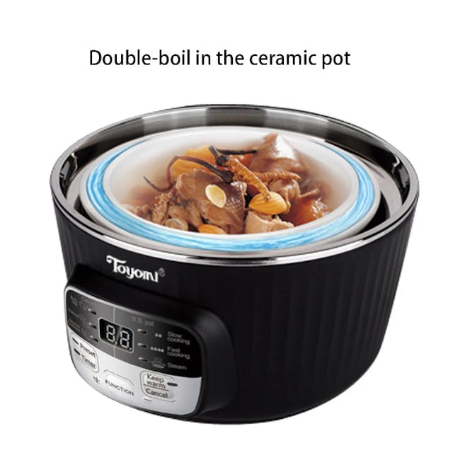 TOYOMI 1.8L Double Boil Cooker SC 1822 - 4
