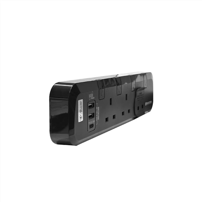 SOUNDTECH 3Way 3M USB A+C Quick Charger Power Strip With Surge Protection (PS-318C) - 2
