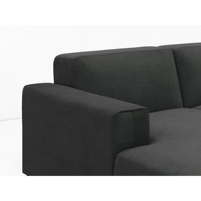 Adam 3 Seater Sofa and Adam Ottoman - Granite - 1