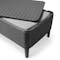 Salemo 4-Seater Lounge Sofa Set with Square Table - Graphite - 7