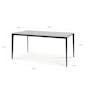 Edna Dining Table 1.8m - Marble White (Sintered Stone) - 6