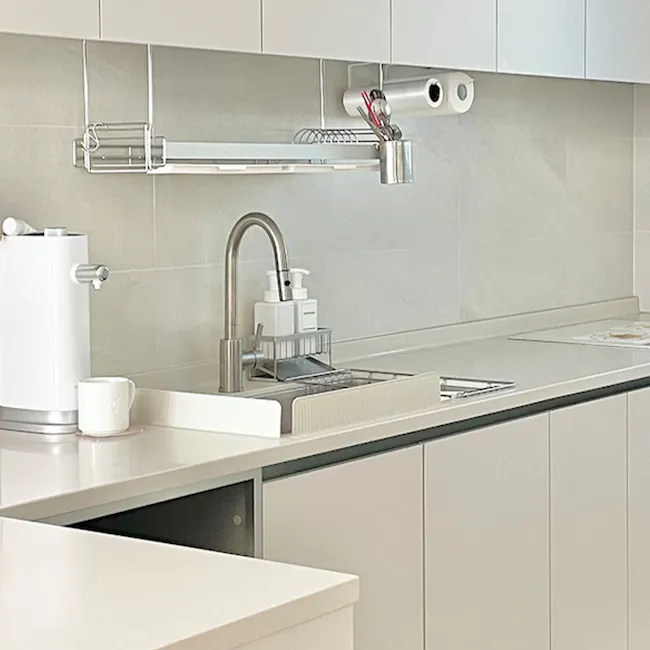 Cara Silicone Sink Splash Guard - Cream White - 2
