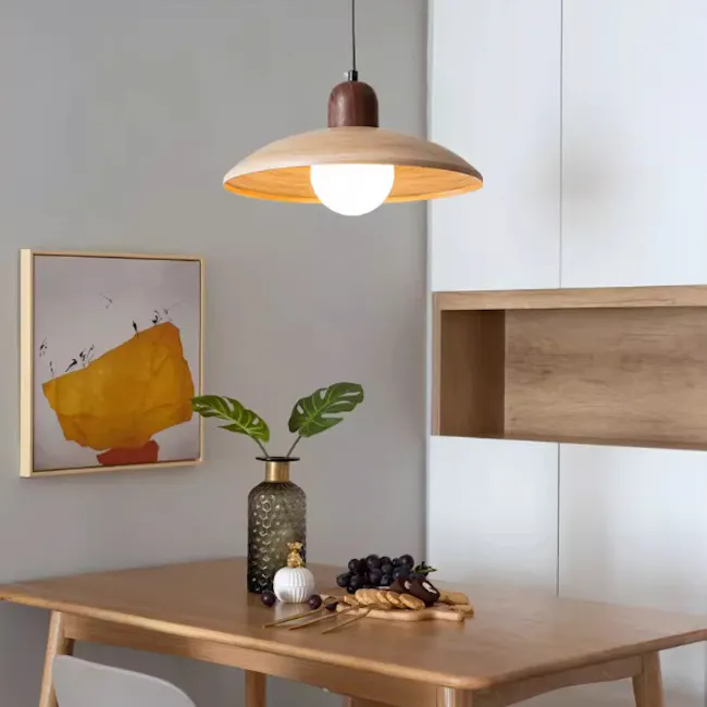(As-is) Kenya Pendant Lamp - Oak - 17
