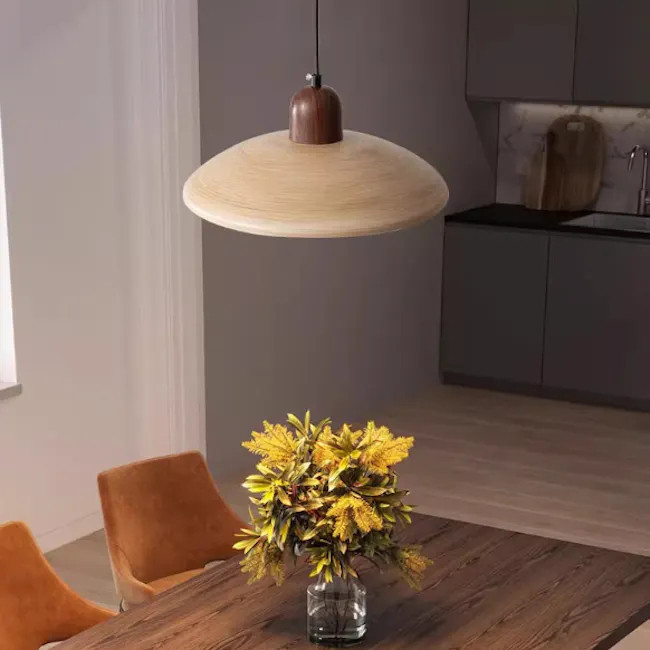 (As-is) Kenya Pendant Lamp - Oak - 16