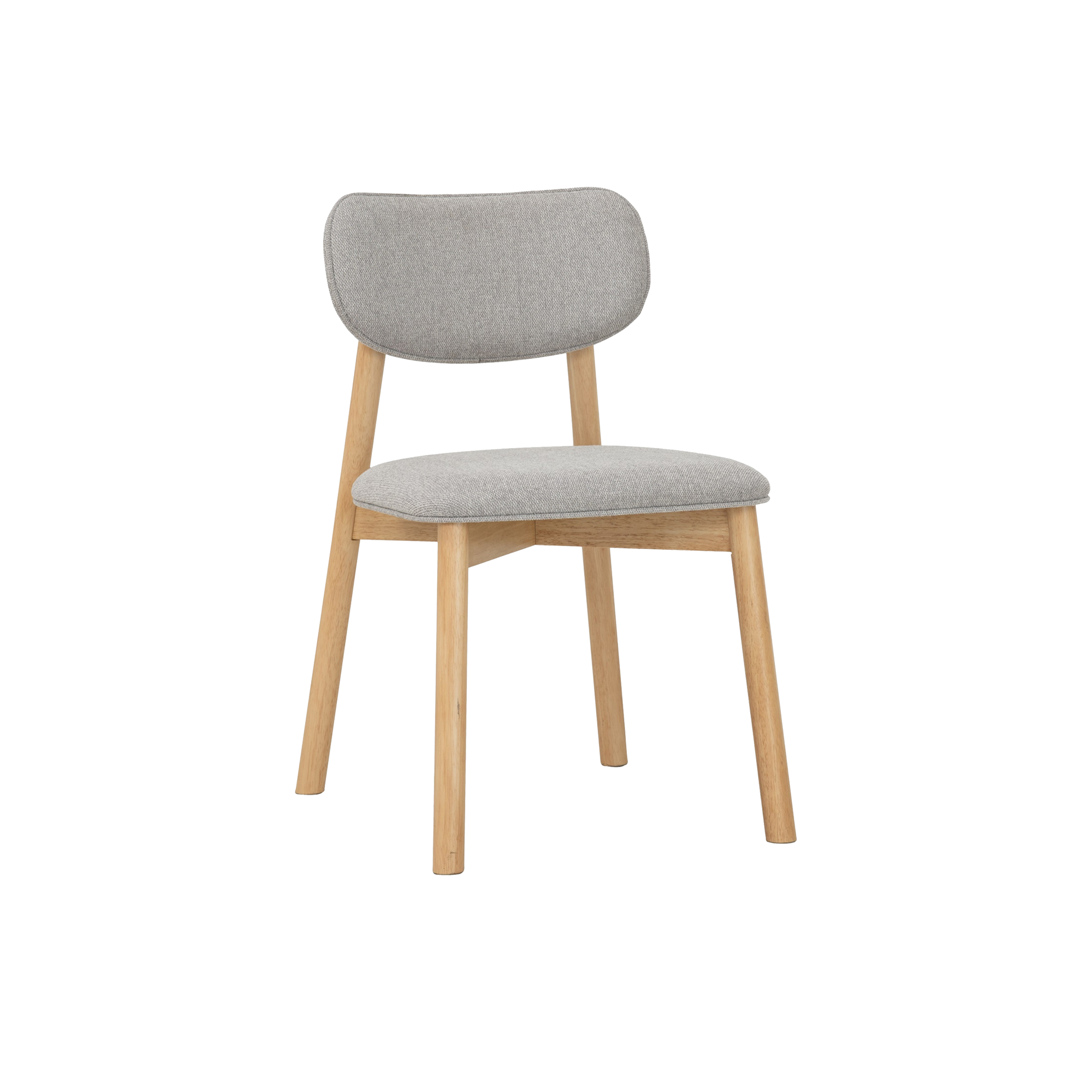 Lavon Dining Chair - Oak, Light Grey - Image 1
