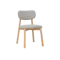 Lavon Dining Chair - Oak, Light Grey