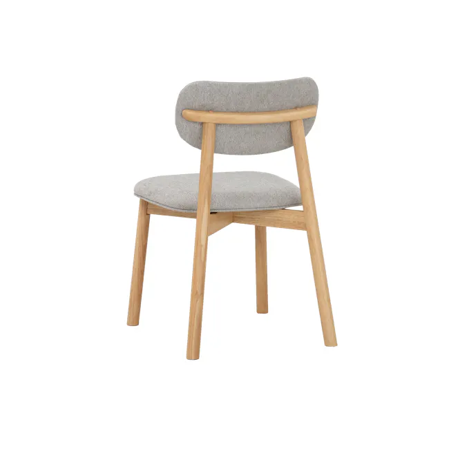 Lavon Dining Chair - Oak, Light Grey - 3