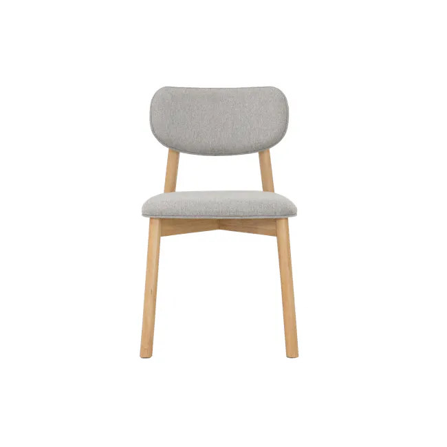 Lavon Dining Chair - Oak, Light Grey - 4