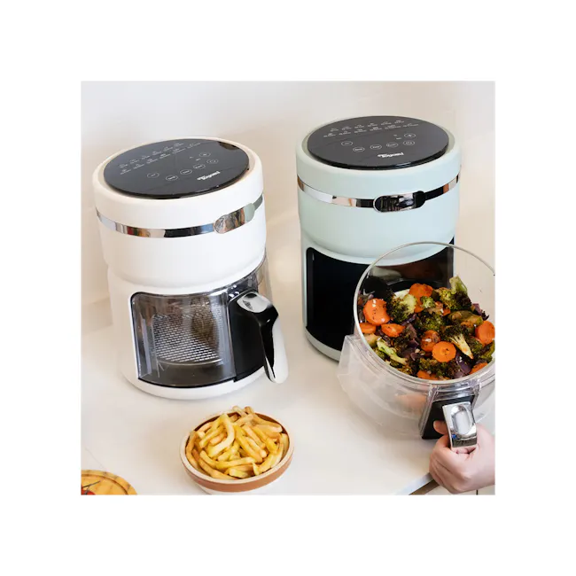 Toyomi 3.5L ClearView Air Fryer - Vanilla White (AFG 7126) - 2