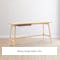 Morey Study Table 1.4m - Natural, Penny Brown - 1