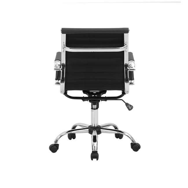 Elias Mid Back Office Chair - Black (PU) - 6
