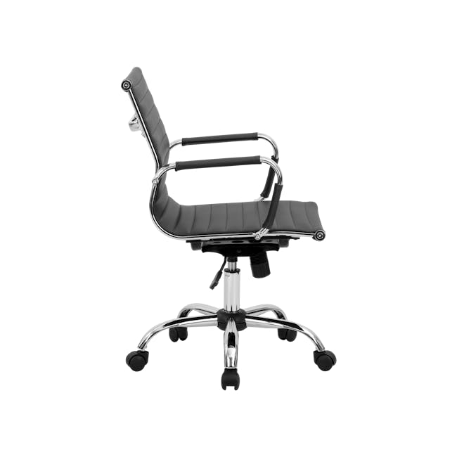 Elias Mid Back Office Chair - Black (PU) - 5