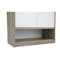 Penny Shoe Cabinet - Natural, White - 11