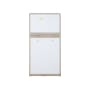 Penny Tall Shoe Cabinet - Natural, White - 15