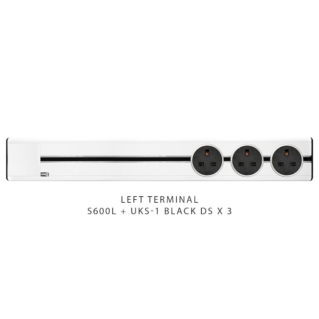 Line8 Power Track 600mm + 3 Adaptors Bundle - Pearl White - 3 - Compact and versatile, ideal for small spaces, Dual power