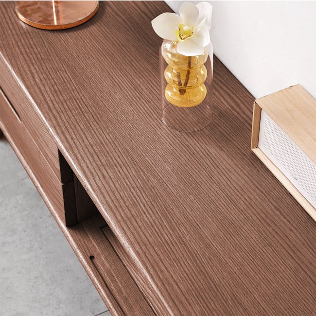 Beau TV Console 2m - Walnut, Beau by HipVan | HipVan Beau TV Console 2m - Walnut, Beau by HipVan | HipVan