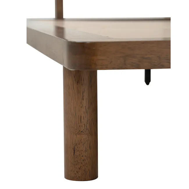 Agnes Wooden Platform Queen Bed - Walnut - 11