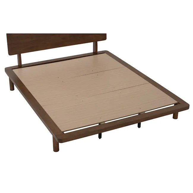 Agnes Wooden Platform Queen Bed - Walnut - 8