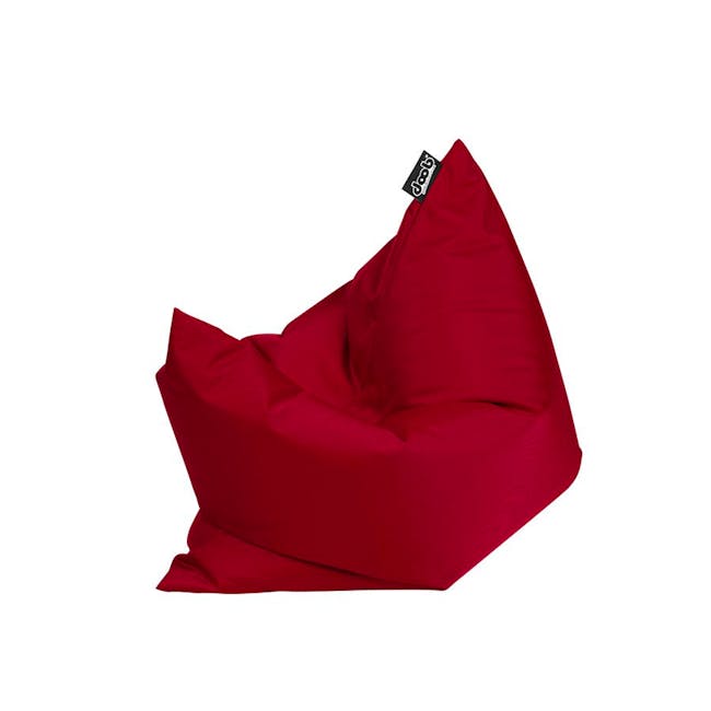 Doob Plopsta' Rectangle Mini Bean Bag - Wine Red (Water Repellent) - 1 - Red, plush, modern, ergonomic, soft, comfortable