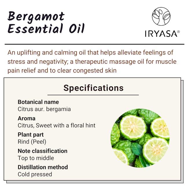 Iryasa Organic Bergamot Essential Oil - 6