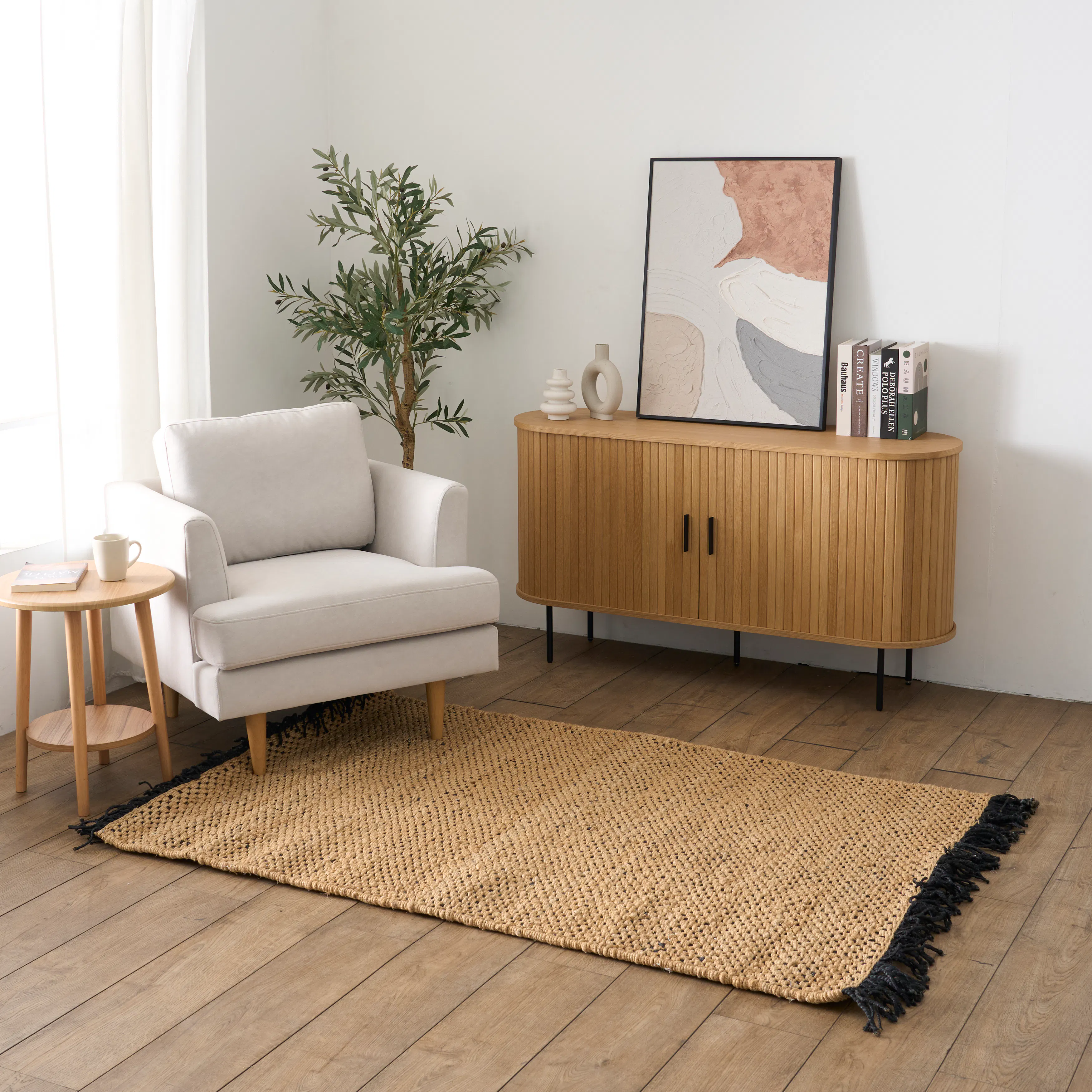 Rohns Low Pile Rug - Charcoal - 1.8m x 1.2m - 9