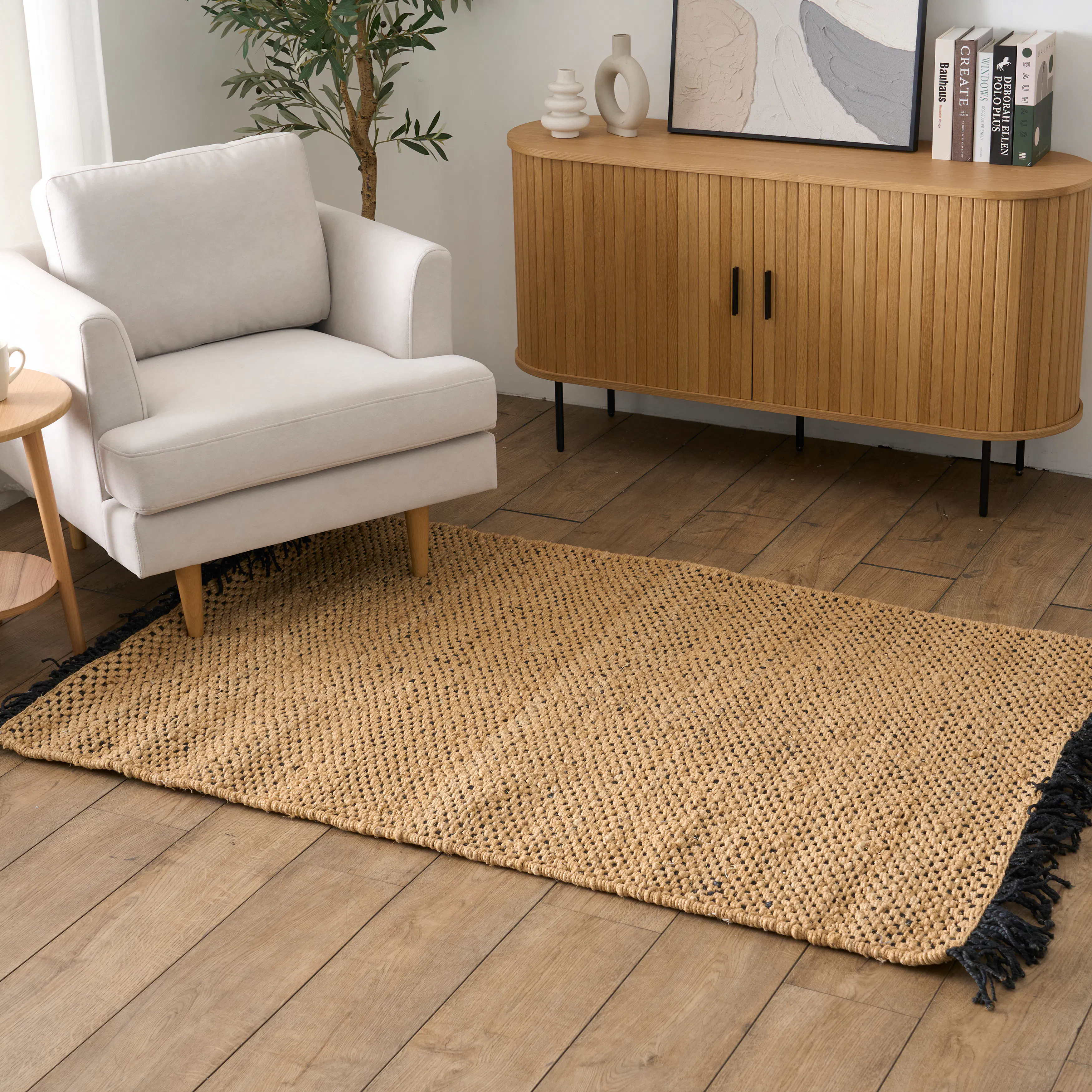 Rohns Low Pile Rug - Charcoal - 1.8m x 1.2m - 7
