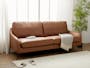 Wellington 3 Seater Sofa - Caramel Tan (Faux Leather) - 1